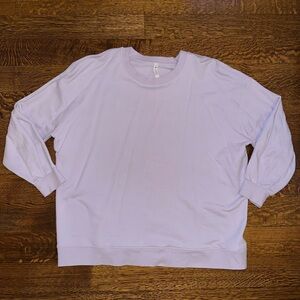Lululemon oversized, pullover, crewneck, light purple, size 18